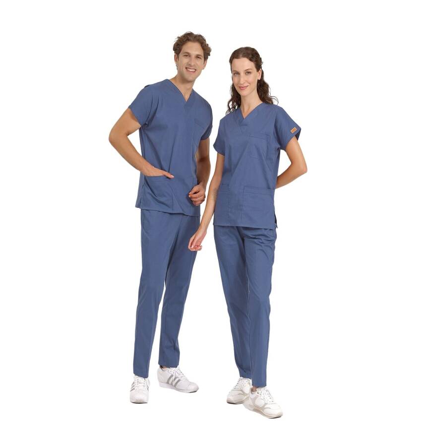BRLSCRUBLE | Likralı Doktor Ve Hemşire Forması Unisex Cerrahi Takım - 6