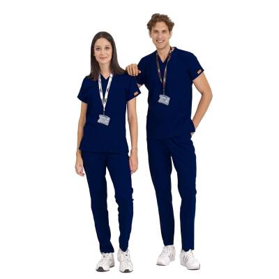 BRLSCRUBLE | Likralı Doktor Ve Hemşire Forması Unisex Cerrahi Takım - 17