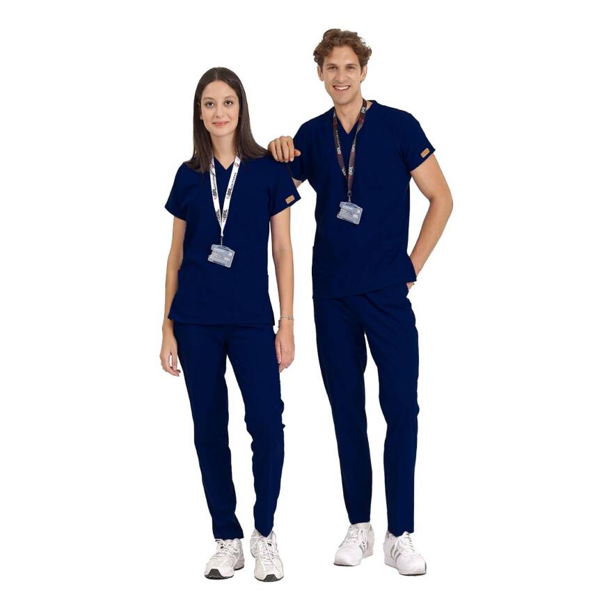 BRLSCRUBLE | Likralı Doktor Ve Hemşire Forması Unisex Cerrahi Takım - 17