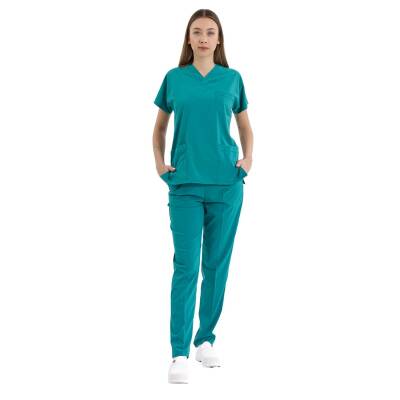 BRLSCRUBLE | Likralı Doktor Ve Hemşire Forması Unisex Cerrahi Takım - 20