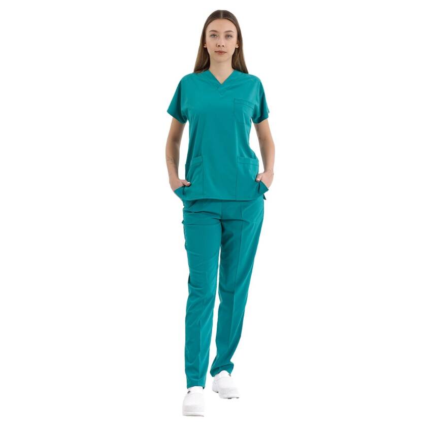 BRLSCRUBLE | Likralı Doktor Ve Hemşire Forması Unisex Cerrahi Takım - 20