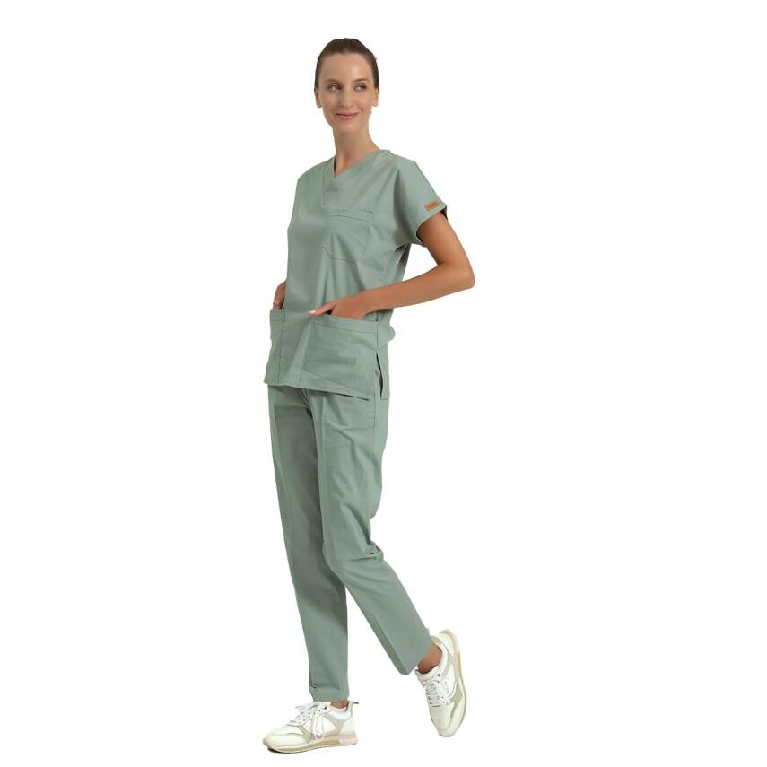 BRLSCRUBLE | Likralı Doktor Ve Hemşire Forması Unisex Cerrahi Takım - 25