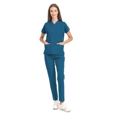 BRLSCRUBLE | Likralı Doktor Ve Hemşire Forması Unisex Cerrahi Takım - 28