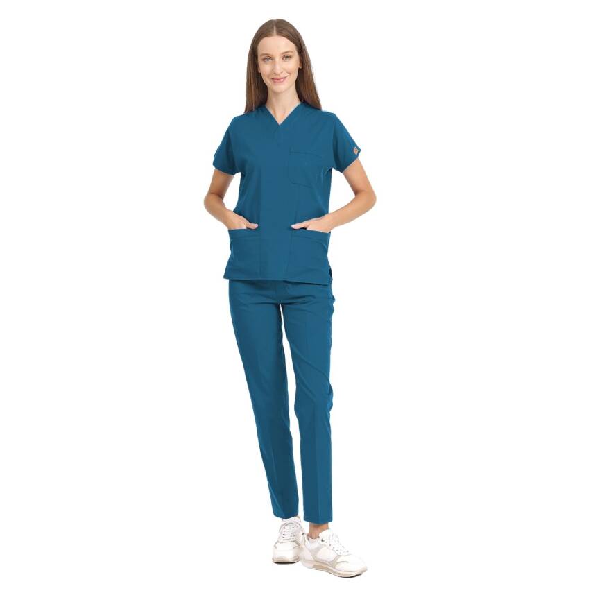 BRLSCRUBLE | Likralı Doktor Ve Hemşire Forması Unisex Cerrahi Takım - 28