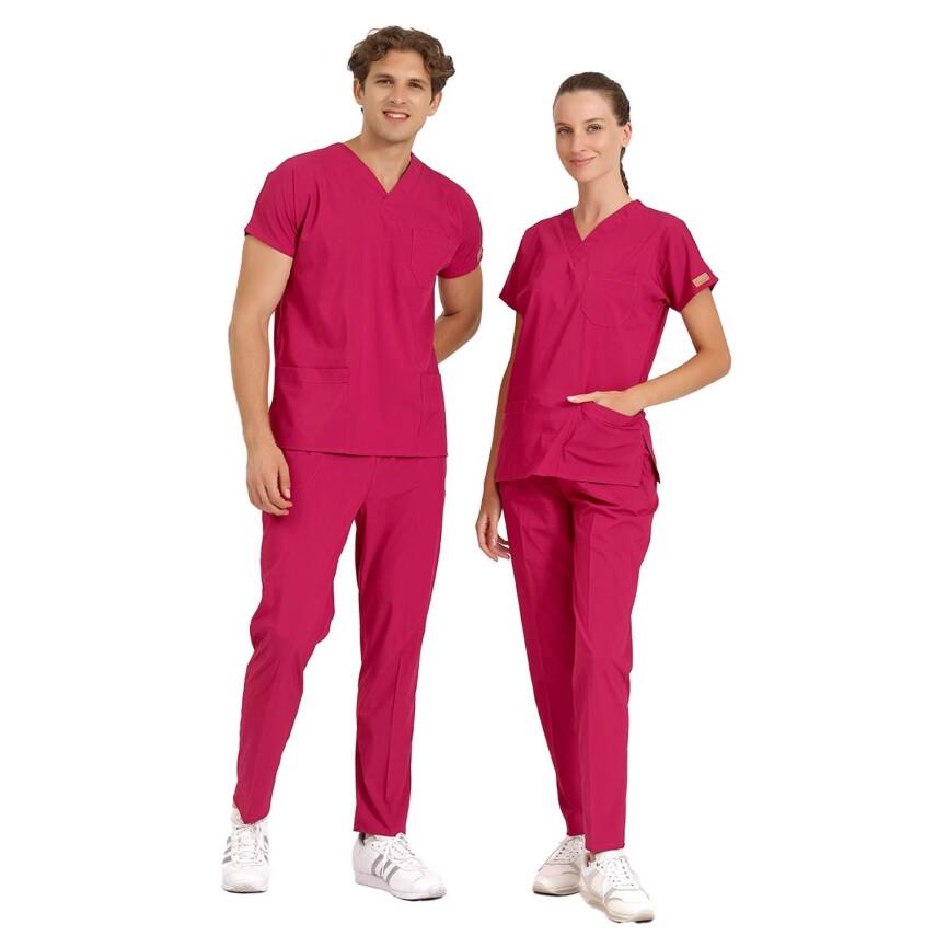 BRLSCRUBLE | Likralı Doktor Ve Hemşire Forması Unisex Cerrahi Takım - 45