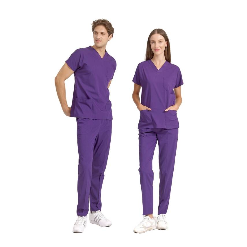 BRLSCRUBLE | Likralı Doktor Ve Hemşire Forması Unisex Cerrahi Takım - 48
