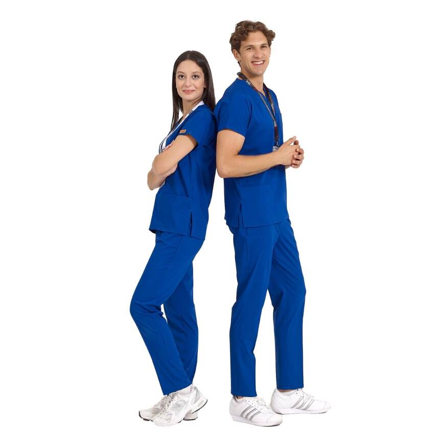 BRLSCRUBLE | Likralı Doktor Ve Hemşire Forması Unisex Cerrahi Takım - 59
