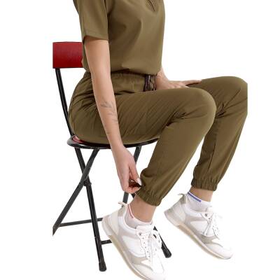 BRLMEDİZİP | TEK ALT Jogger Likralı Unisex Cerrahi Pantolon - 3