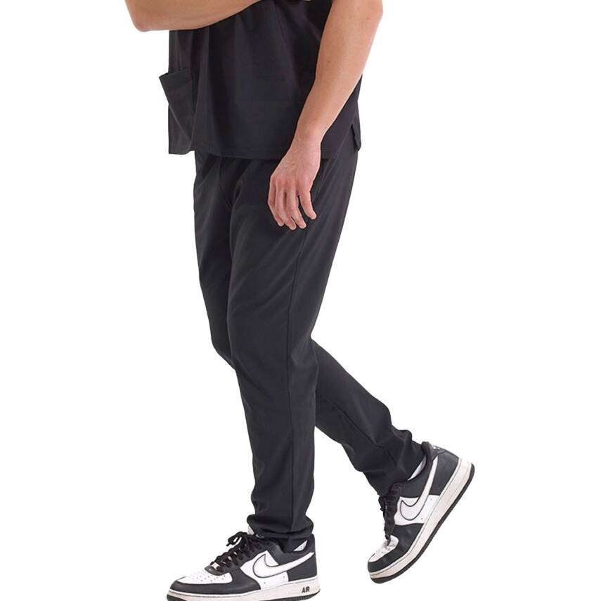 BRLSNAPSM | TEK ALT Kargo Cepli Klasik Likralı Unisex Cerrahi Pantolon - 8